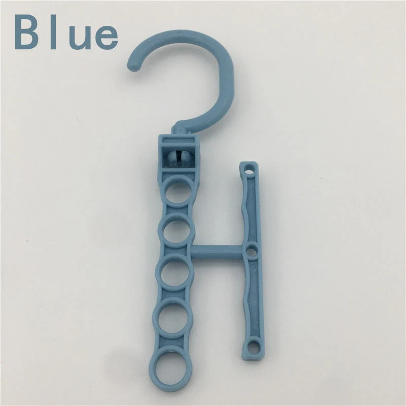 HULIANFU Magic 9-hole Support Circle Clothes Hanger Clothes Drying Rack Multifunction Plastic clothes rack Home Storage Hangers - Deanwangkt
