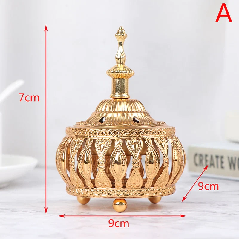 HULIANFU Middle East European Creative Lace Incense Burner Metal Craft Ornaments Incense Burner Spiritual Decor Incense Burner Arabic New - Deanwangkt