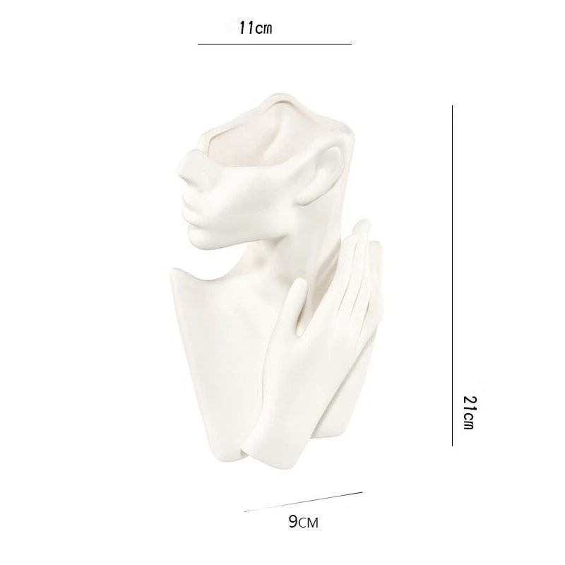 HULIANFU Vase Home Decor Room Decoration Ceramic Vases Desktop Art Sculpture Flower Arrangement Wedding Decoration Flower Pot Furnishings - Deanwangkt
