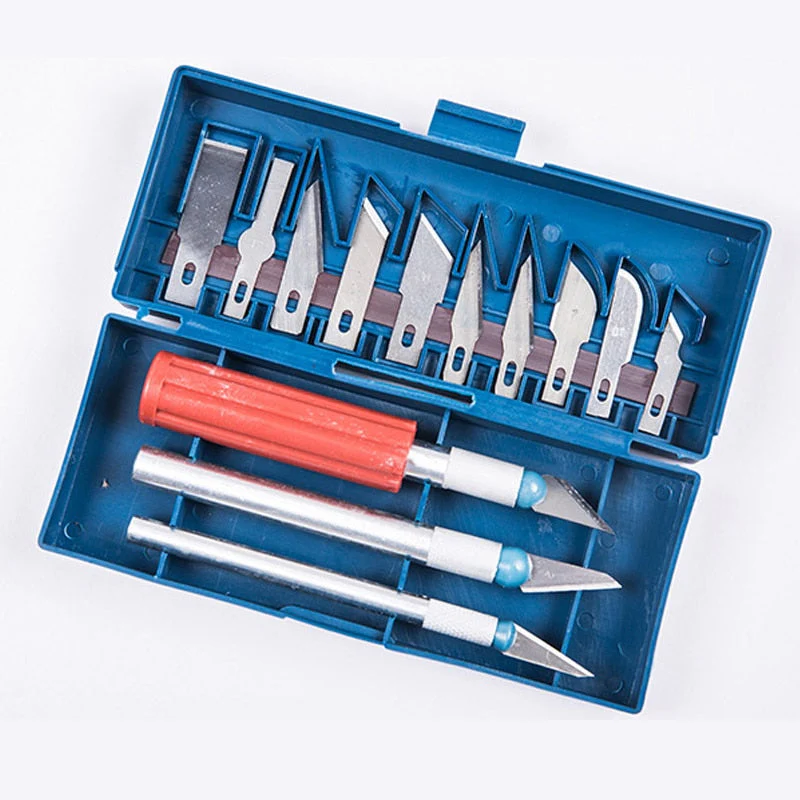 HULIANFU With Box Model Tool Making 13 Blade Polymer Clay Multifunction Pen Knifes Metal Scalpel Knife Tools Kit Knife - Deanwangkt