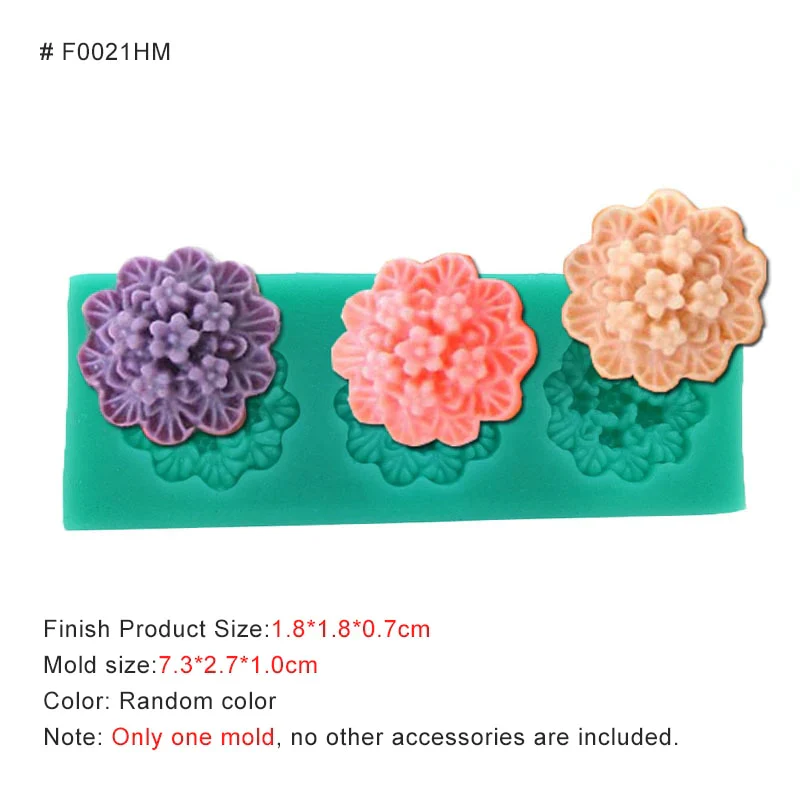 HULIANFU New Mini Flowers Series Silicone Mold DIY Handmade Fondant Cake Baking Chocolate Sugar Cake Tool Resin Polymer Clay Making Mould - Deanwangkt