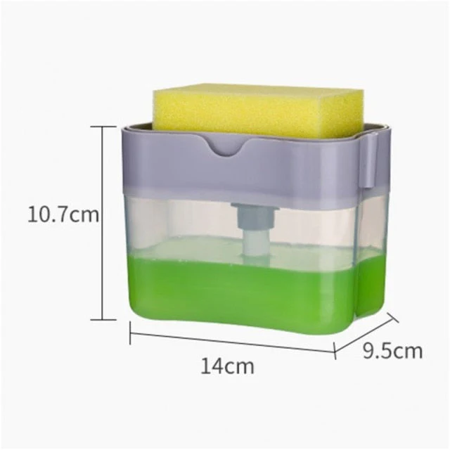 HULIANFU liquid soap dispensersScrubbing Liquid Detergent Dispenser Press-type Liquid Soap Box Pump Organizer Kitchen soap dispenser - Deanwangkt