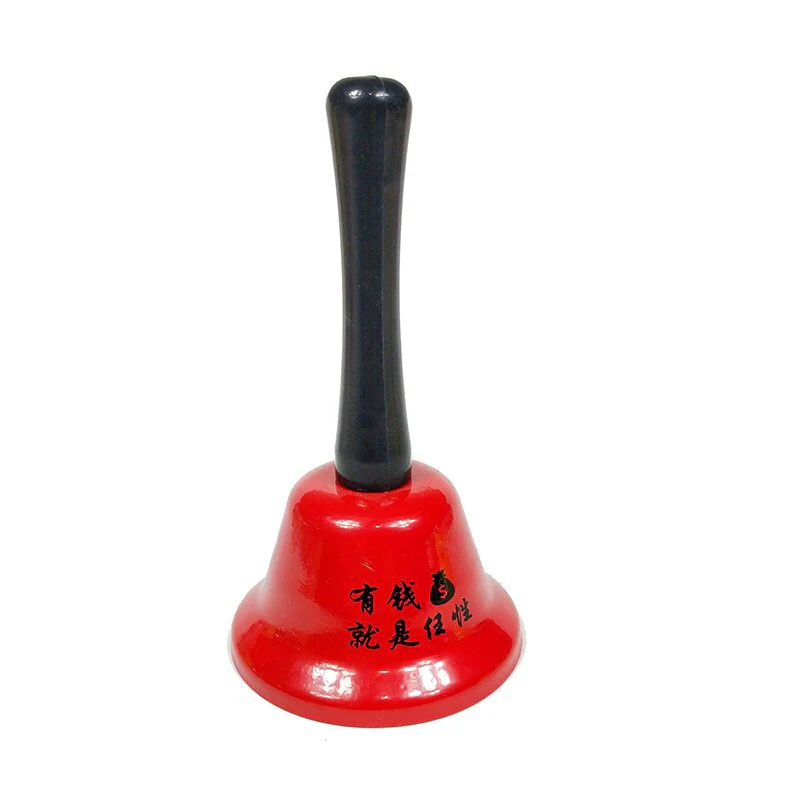 HULIANFU Large Hand Bell Toy for Children Letter Bed Bell Class Summoning Bells Colorful Metal Christmas Hand Bell - Deanwangkt