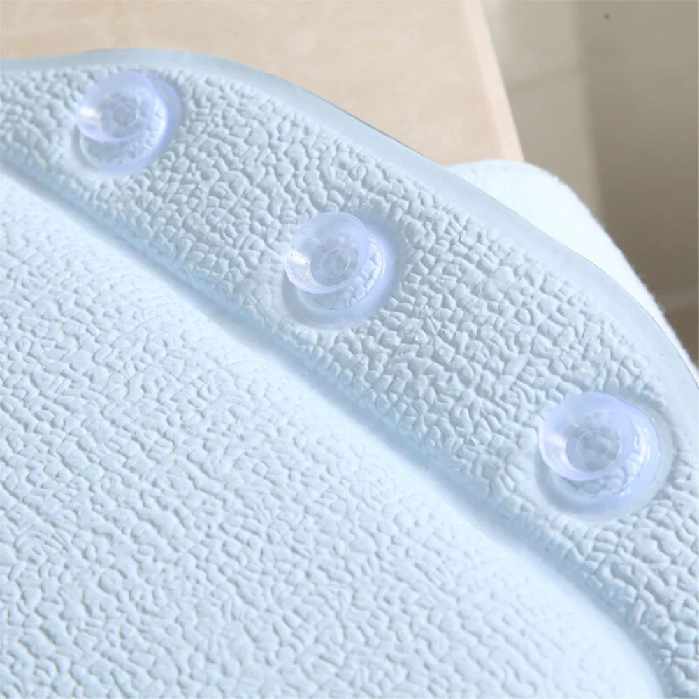 HULIANFU Soft Bathtub Pillow Headrest Waterproof PVC Bath Pillows Cushion Head Neck Rest Pillows With Suction Cups Bathroom Accessories - Deanwangkt