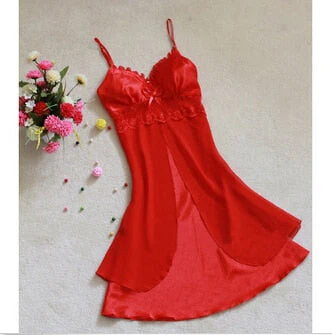 1Pc New Sale Women's Lace Lingerie Nightgown Babydoll Strap Sleepwear Sleepshirts - Deanwangkt
