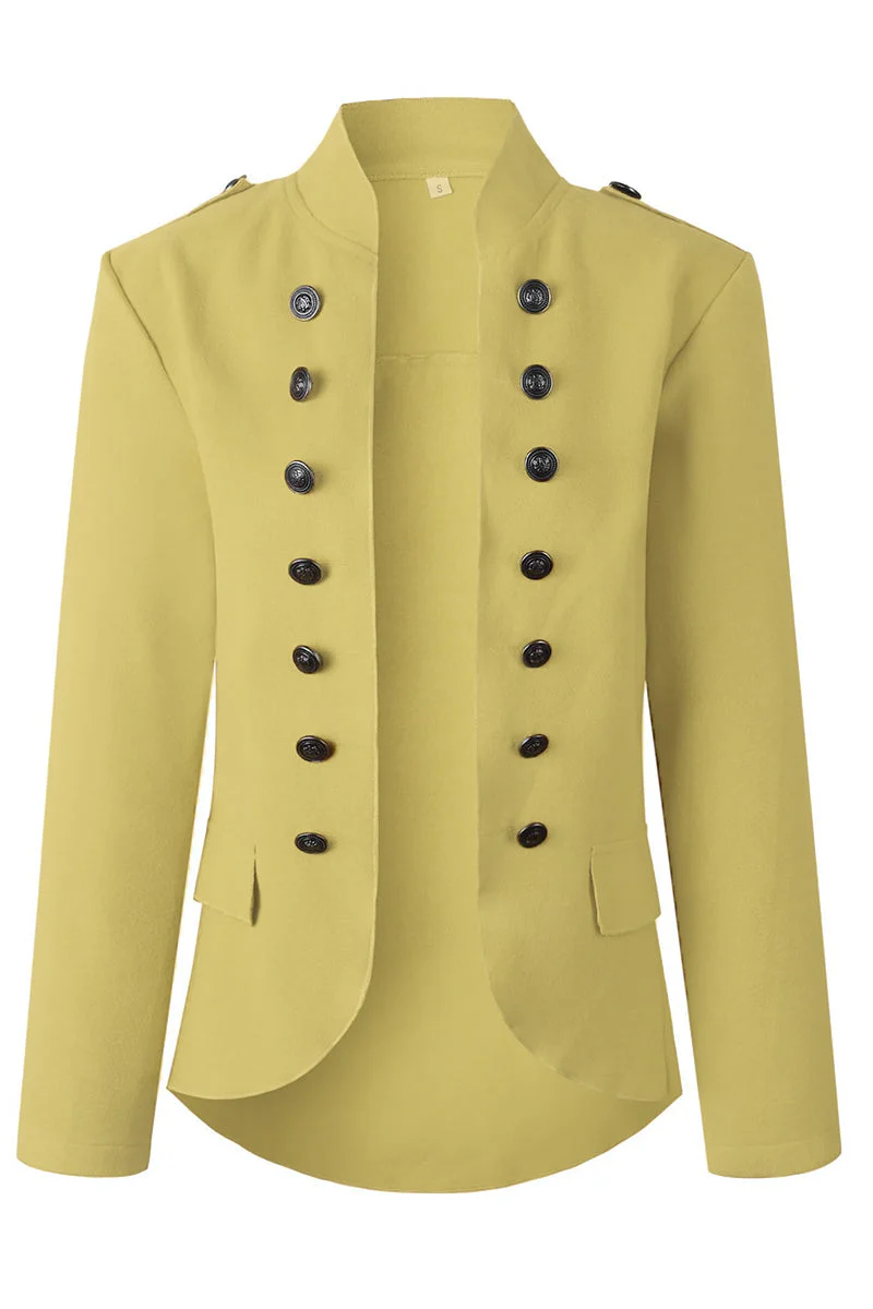 hulianfu hulianfu Casual Buttons Design Long Sleeve Coat(3 Colors Extra Offer) - Deanwangkt