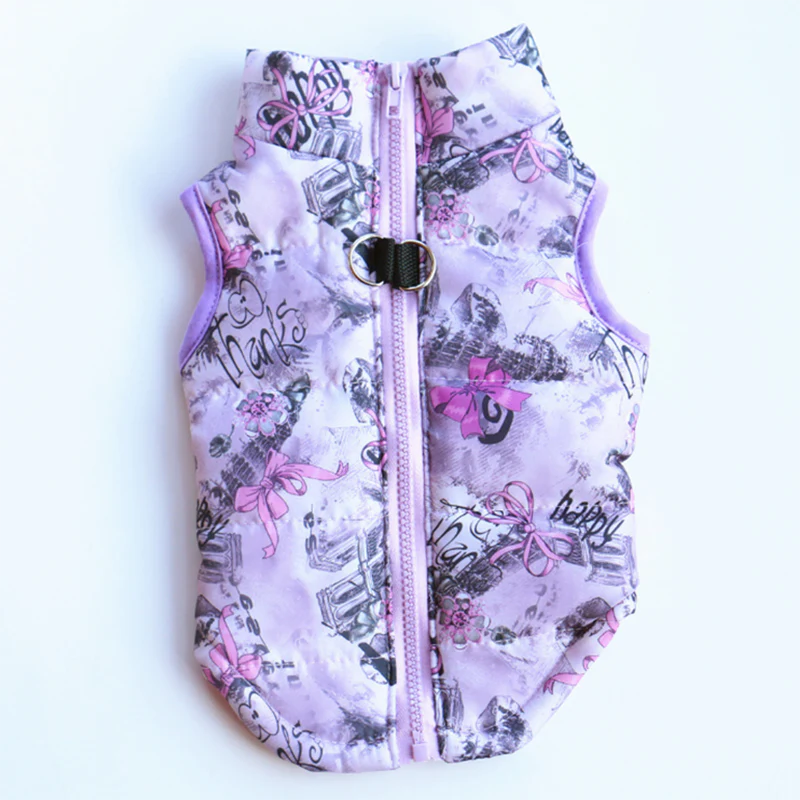 HULIANFU Winter Warm Pet Clothes For Small Dogs Windproof Pet Dog Coat Jacket Padded Clothing for Yorkie Chihuahua Puppy Cat Outfit Vest - Deanwangkt