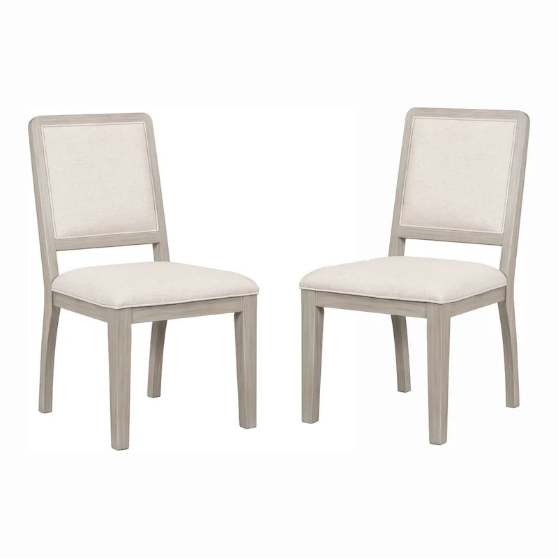 Furniture of America Billet Modern 7-Piece Natural Oak Wood Dining Set