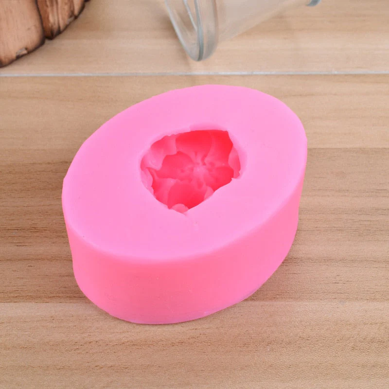 HULIANFU Silicone Soap Mold for Making Rose Flower Fondant 3d DIY Form Handmade Cake Decorating Sugarcraft Moulds Silicon Mold Tools - Deanwangkt
