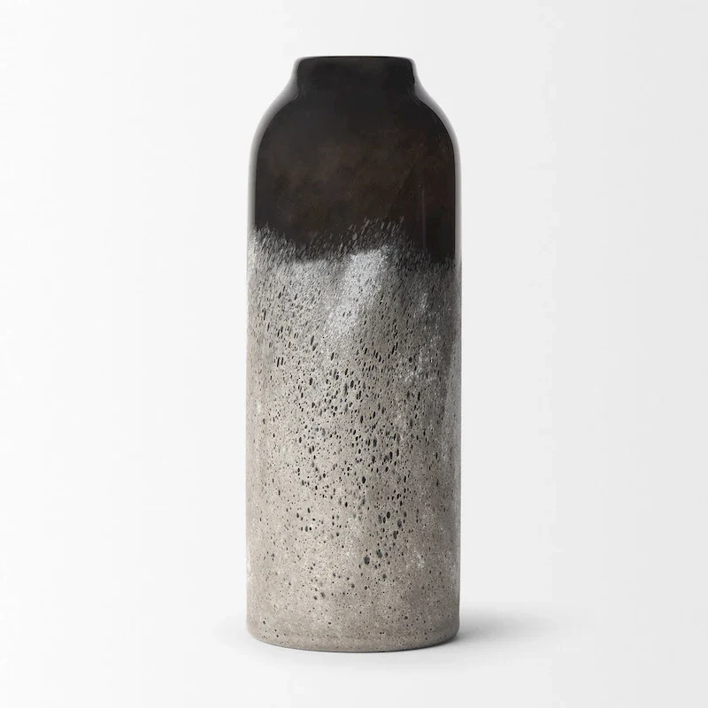 Emu Small Black & Grey Vase