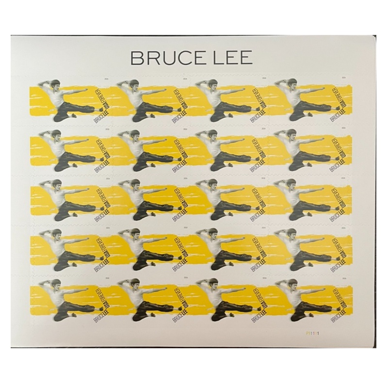 Bruce Lee 2026, (Sheet of 20) - TWENTYSTAMPS