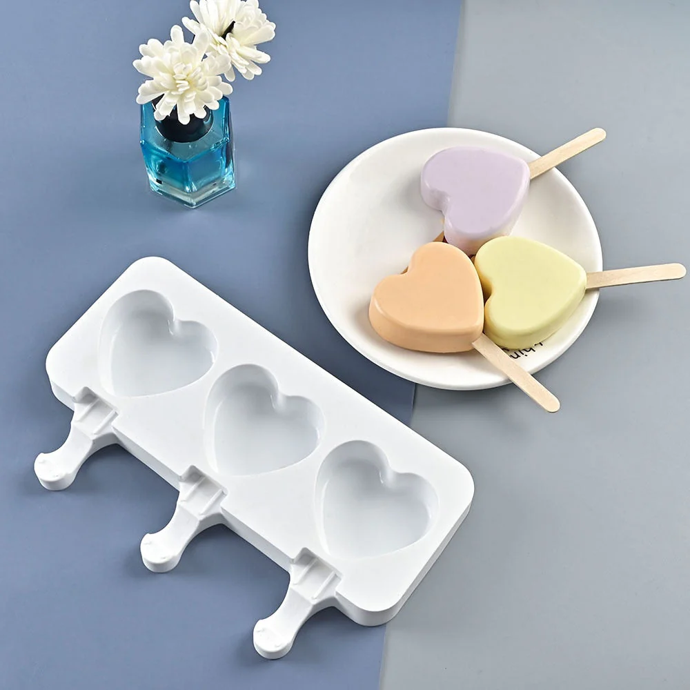 HULIANFU Silicone Ice Cream Mold Magnum Silicone Mold DIY Fruit Juice Ice Pop Cube Maker Ice Tray kitchen Baking Accessorie Popsicle Mold - Deanwangkt