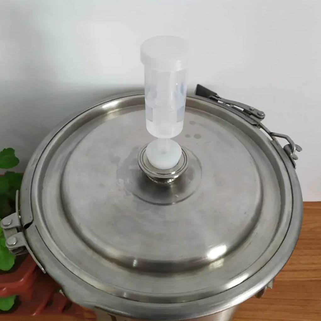HULIANFU One-Way Air Lock Brewing Barrel Exhaust Valve Fermentation Wine Beer Making Water Sealed Check Valve Three-Piece Airlock - Deanwangkt
