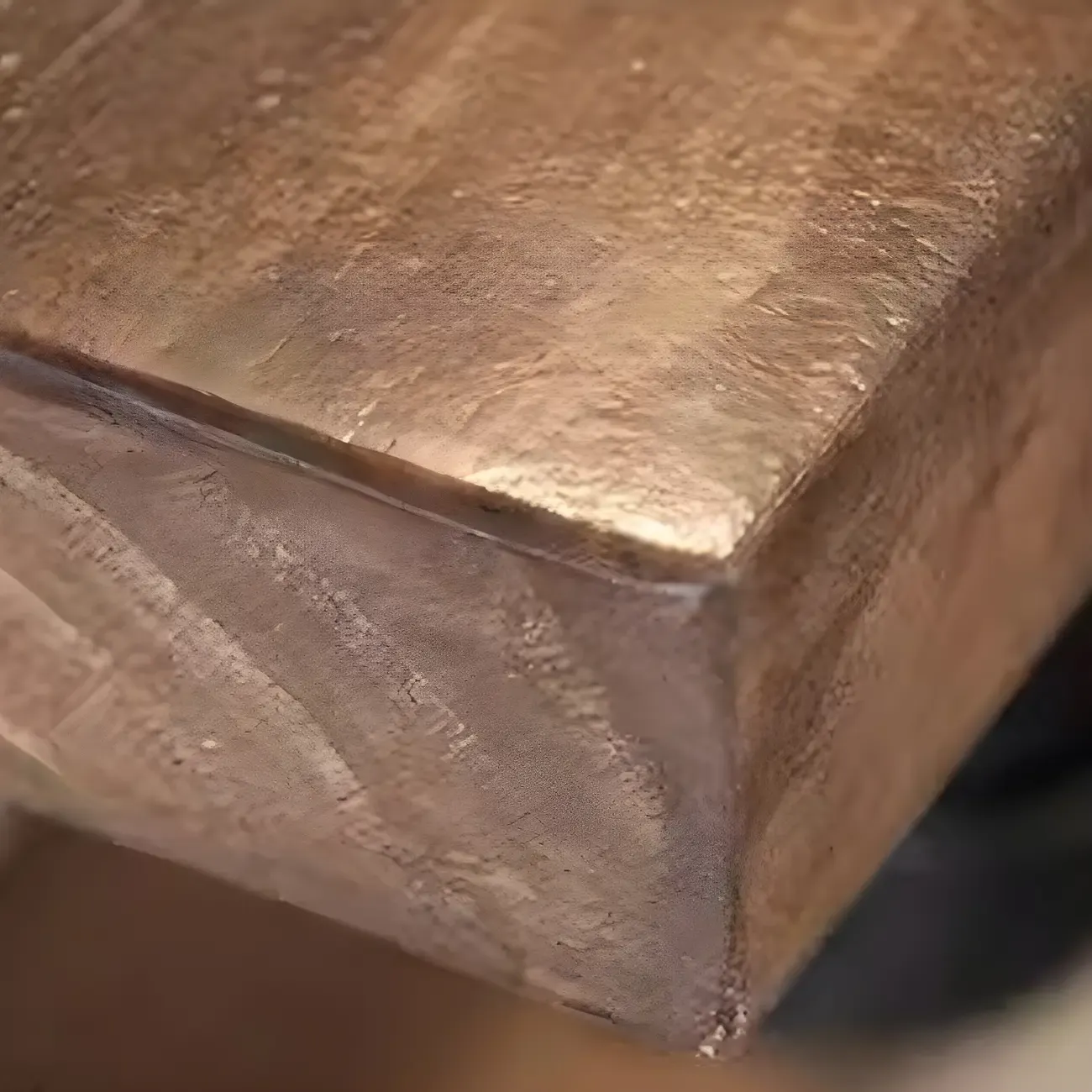 Rectangular Brown Pine Wood Bar Table with Footrest