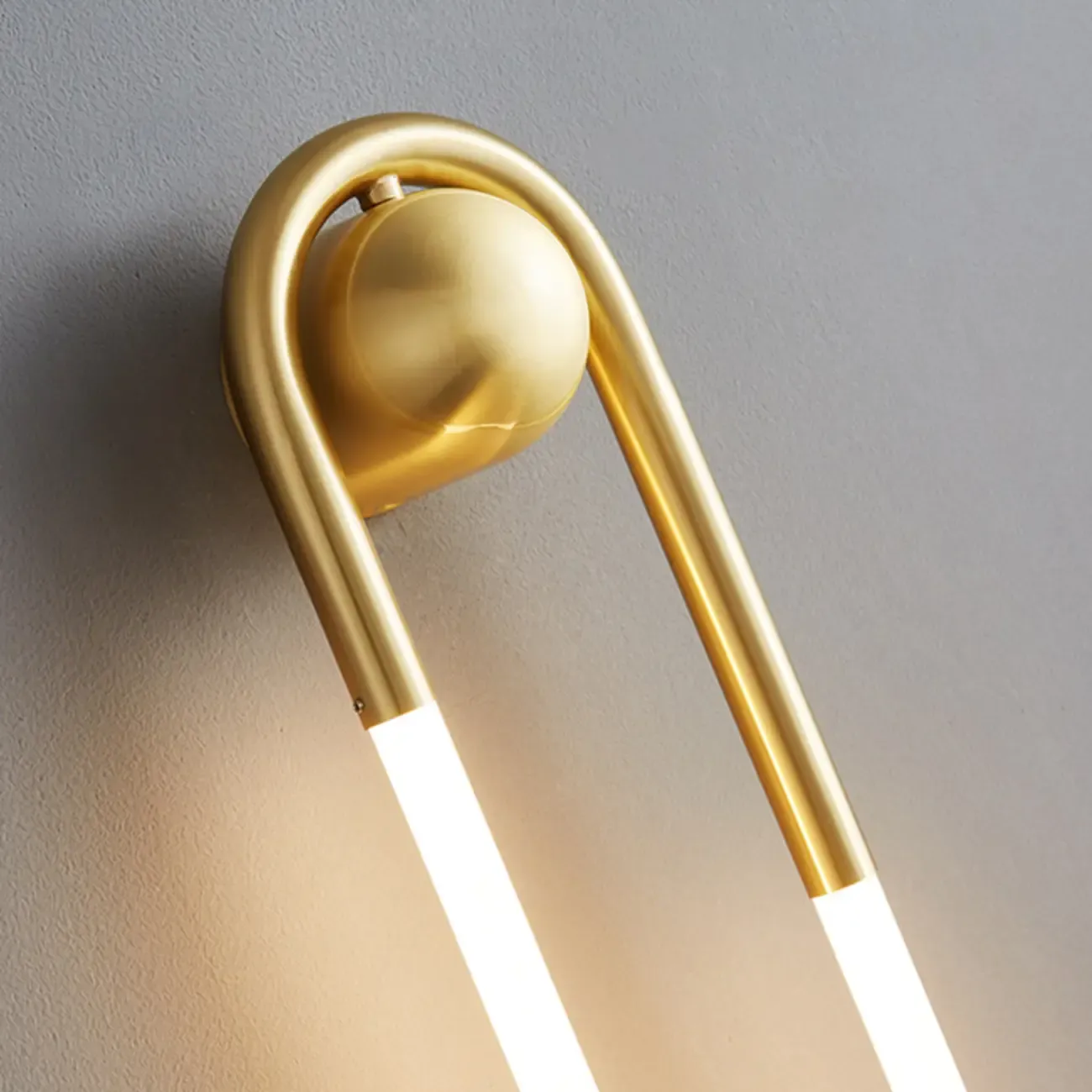 Modern Gold LED Oval Vanity Wall Light