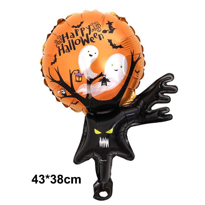 HULIANFU Large 86x165cm Skeleton Man Balloons Halloween Decorations Globos Scary Halloween Skull Ballons Halloween Party Home Decorations - Deanwangkt