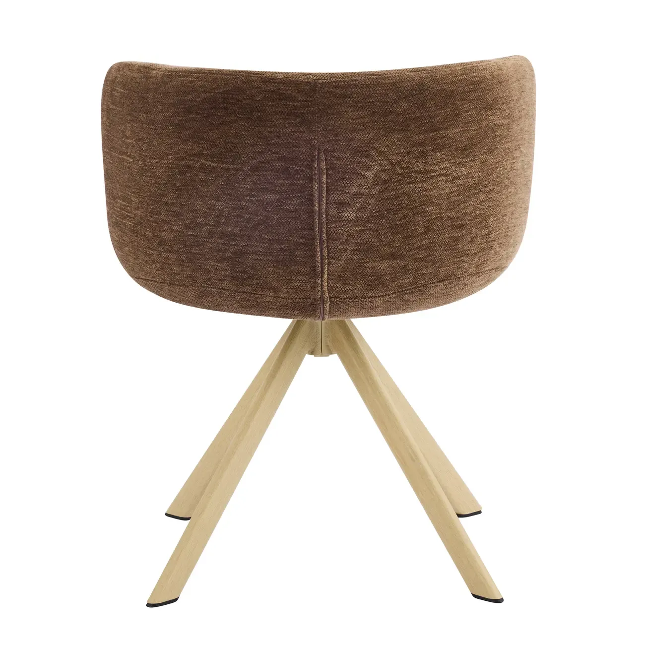 Modern Low Back Fabric Swivel Dining Chairs Set of 2