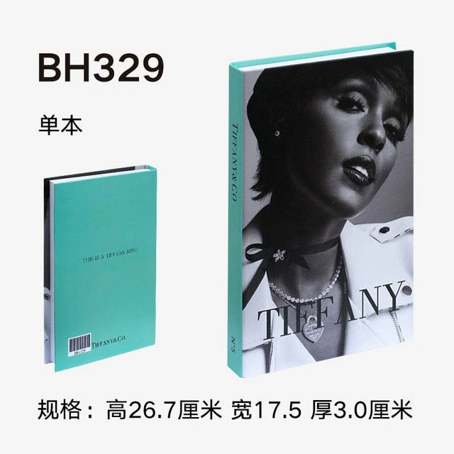 HULIANFU Ins Fashion Fake Books for Decoration Home Decor Coffee Table Book Simulation Prop Book Model Hotel Room Unopenable Box Book - Deanwangkt