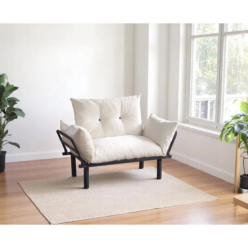 Sadio Metal Frame Loveseat With Removable Cushions