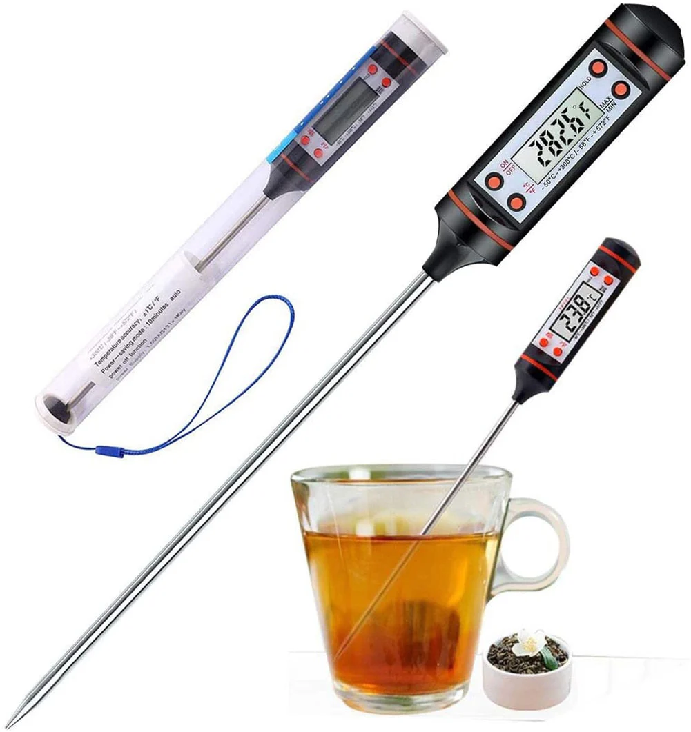 HULIANFU LCD Digital Kitchen Probe Thermometer Food Cooking Food Liquid Digital Thermometer Meat BBQ Milk Probe For Kitchen COD - Deanwangkt