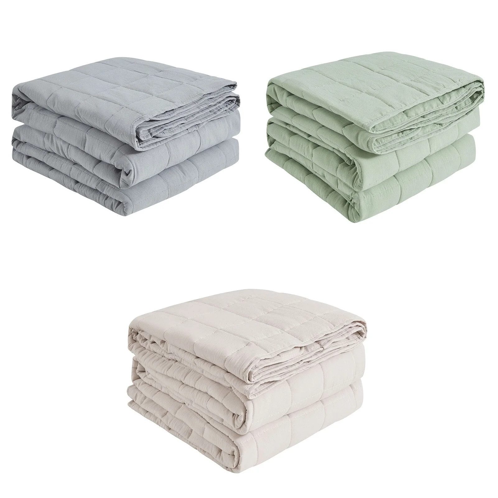 HULIANFU Solid Color Quilted Quilt Lightweight Comforter Soft Bedspreads Air Condition Blanket Comfortable Comforter Bed Cover for Adults - Deanwangkt