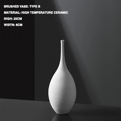 HULIANFU Simple Nordic Style Vases Handmade Art Zen Vases High-Quality Luxury Bedside Restaurant Decorations TV Cabinet - Deanwangkt