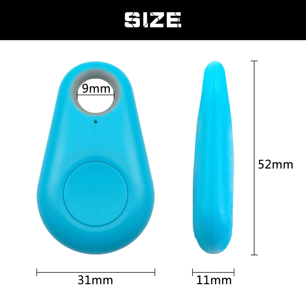 HULIANFU Pet Smart GPS Tracker Mini Anti-Lost Waterproof Bluetooth Locator Tracer For Pet Dog Cat Kids Car Wallet Key Collar Accessories - Deanwangkt