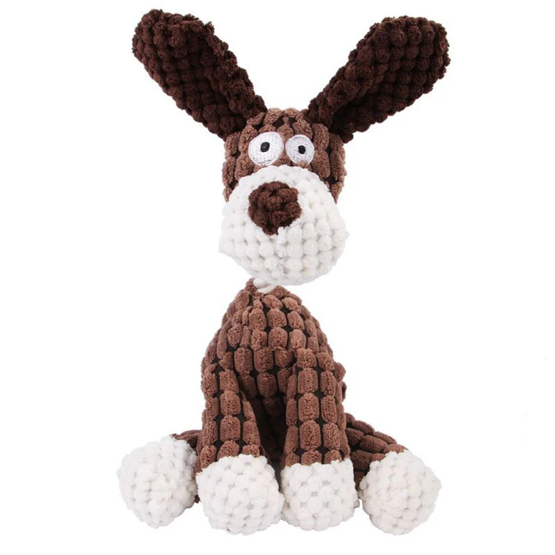 HULIANFU Pet Dog Plush Toy Squeaker Chew Animal Toy Octopus Skin Shell Bite Resistant Plush Toy Funny Durability Molar Toy Pets Supplies - Deanwangkt