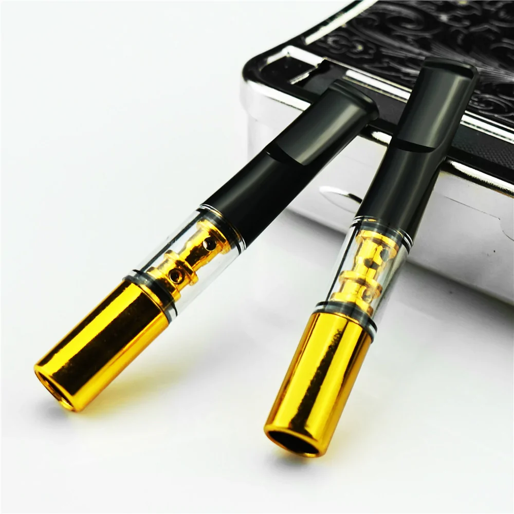 HULIANFU Mini Filtration Tobacco Tar Filter Cleanable Microfilter Cigarette Holder Recyclable Smoke Mouthpiece Filtration Smoking Gadgets - Deanwangkt