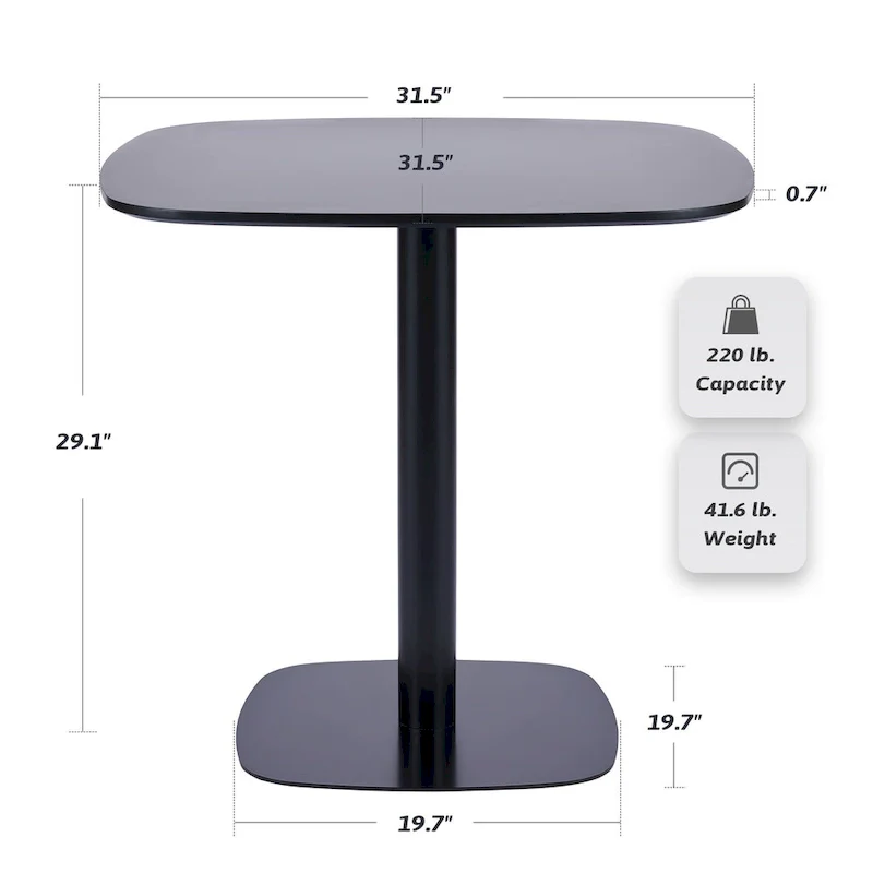 32 Square Tulip Dining Table