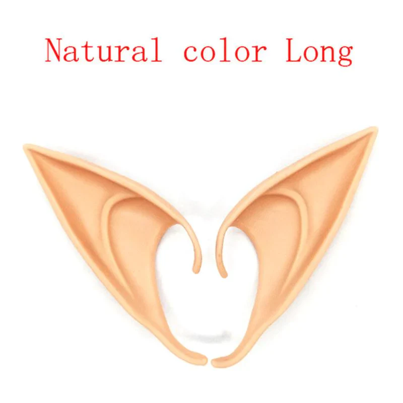 HULIANFU Party Decoration Latex Ears Fairy Cosplay Costume Accessories Angel Elven Elf Ears Photo Props Adult Kids Toys Halloween Supply - Deanwangkt