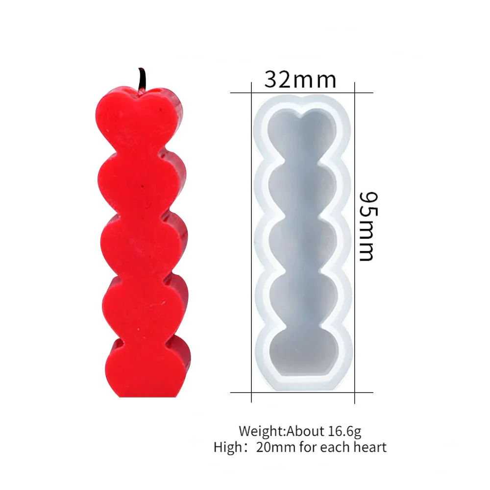 HULIANFU Mini Cactus Shape Candle Silicone Mold Handmade DIY Desktop Decoration Gypsum Epoxy Resin Aromatherapy Candle Silicone Mould - Deanwangkt