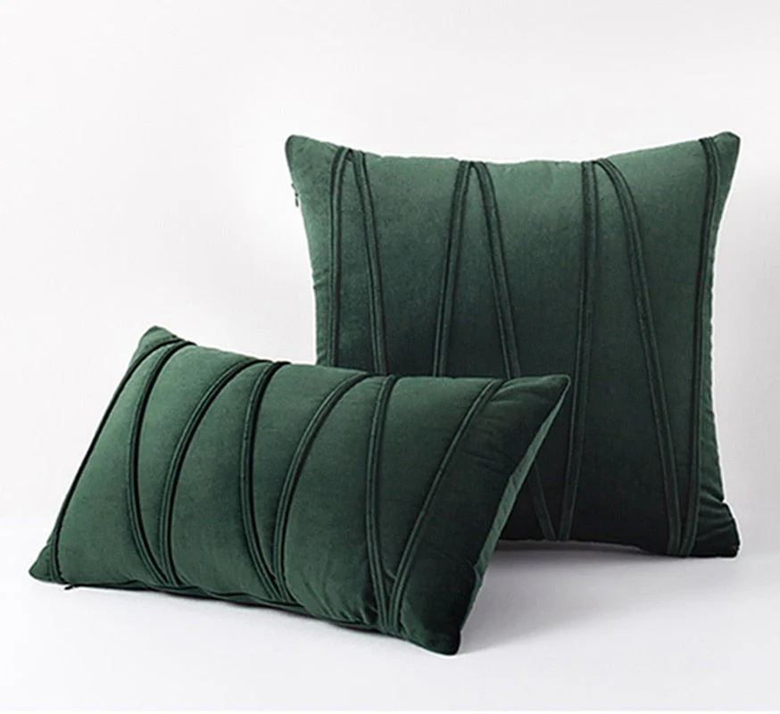 HULIANFU Inyahome New Art Velvet Yellow Blue Pink Solid Color Cushion Cover Pillow Cover Pillow Case Home Decorative Sofa Throw Decor - Deanwangkt