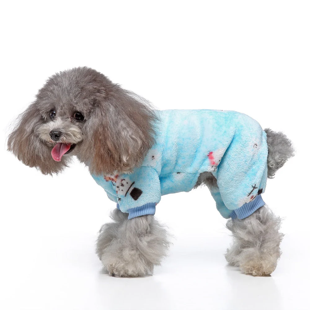 HULIANFU Pet Bathrob Dog Pajamas Sleeping Clothes Soft Pet Bath Drying Towel Clothes winter Warm pajamas for Puppy Dogs Quick Drying - Deanwangkt