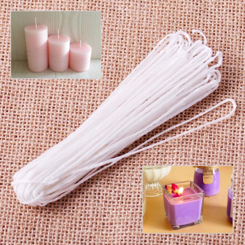 HULIANFU White 5/9 Metres of Braided Cotton Core Waxed Candle Making Wicks for Candle DIY Making - Deanwangkt