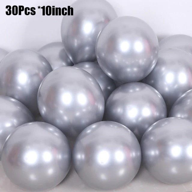 HULIANFU Silver Black Style Foil Letter Number Balloons Baby Shower Helium Ballon Happy Birthday Kids Adult Party Decoration Supplies - Deanwangkt