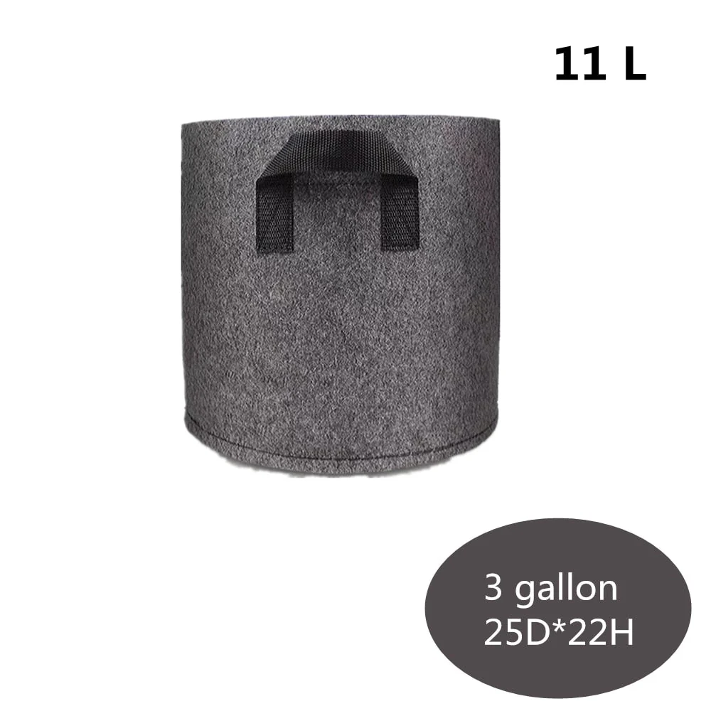 HULIANFU Planting Bag Black/Grey Potato Fabric Vegetable Seedling  growing pot garden tools 1-15 Gallon Eco-Friendly Grow bag - Deanwangkt