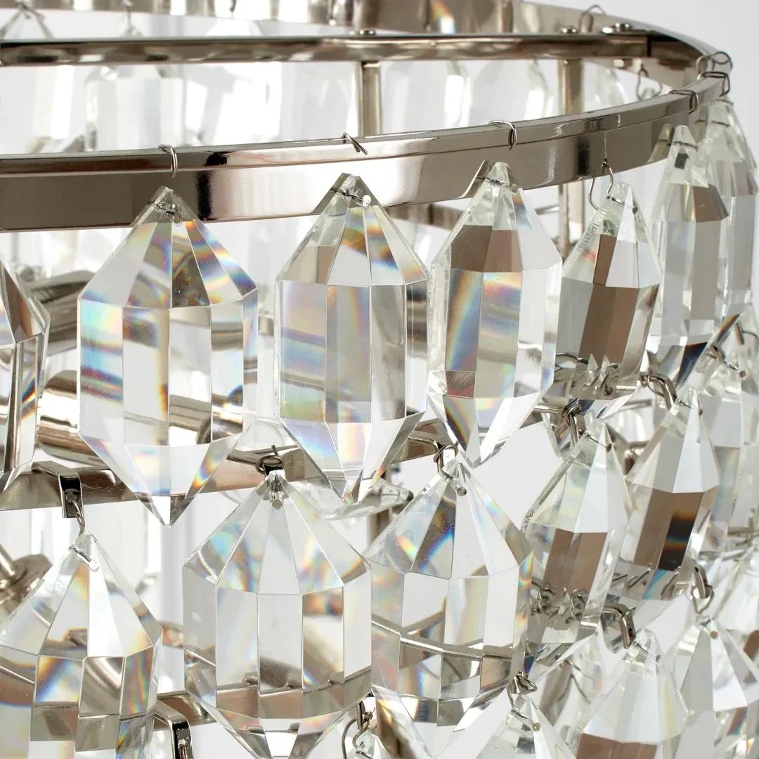 Modern Luxury Round Crystal Chandelier with 8-Light