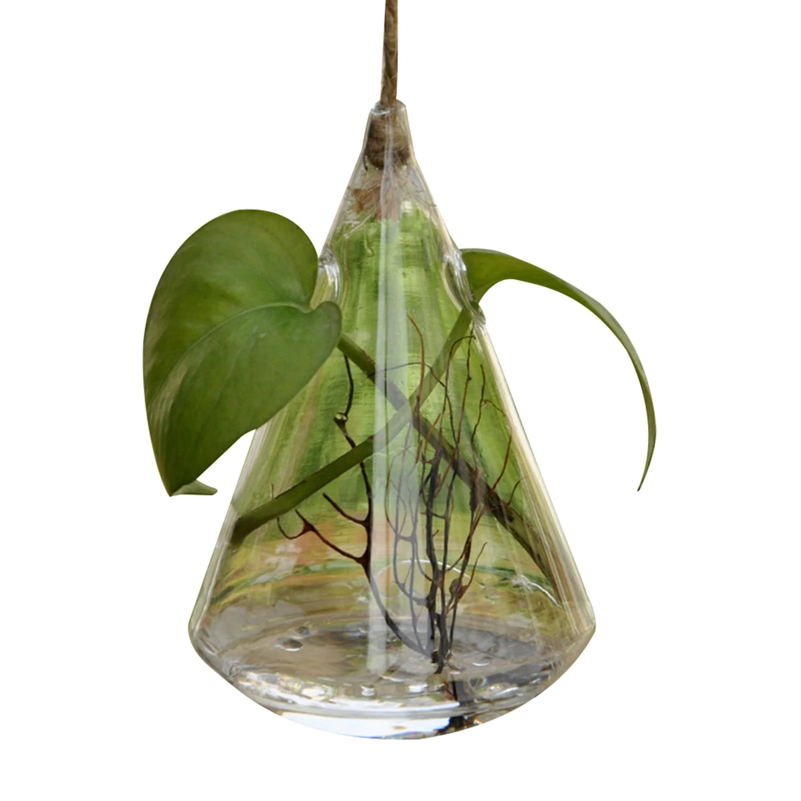 HULIANFU Simple Transparent Glass Small Vase Nordic Decoration Living Room Flower Home Vases For Flowers Aromatherapy Bottle - Deanwangkt