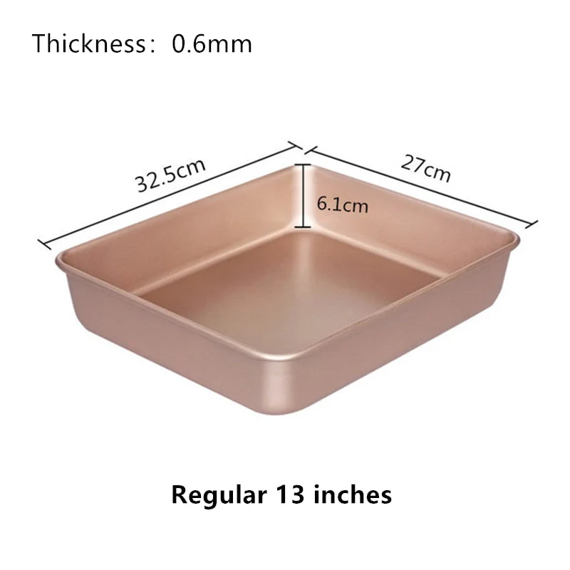 HULIANFU Stainless Steel Food Storage Trays Rectangle Steamed Sausage Fruit Pans Water Bread Kitchen Baking Shallow Dish Serving Plate - Deanwangkt