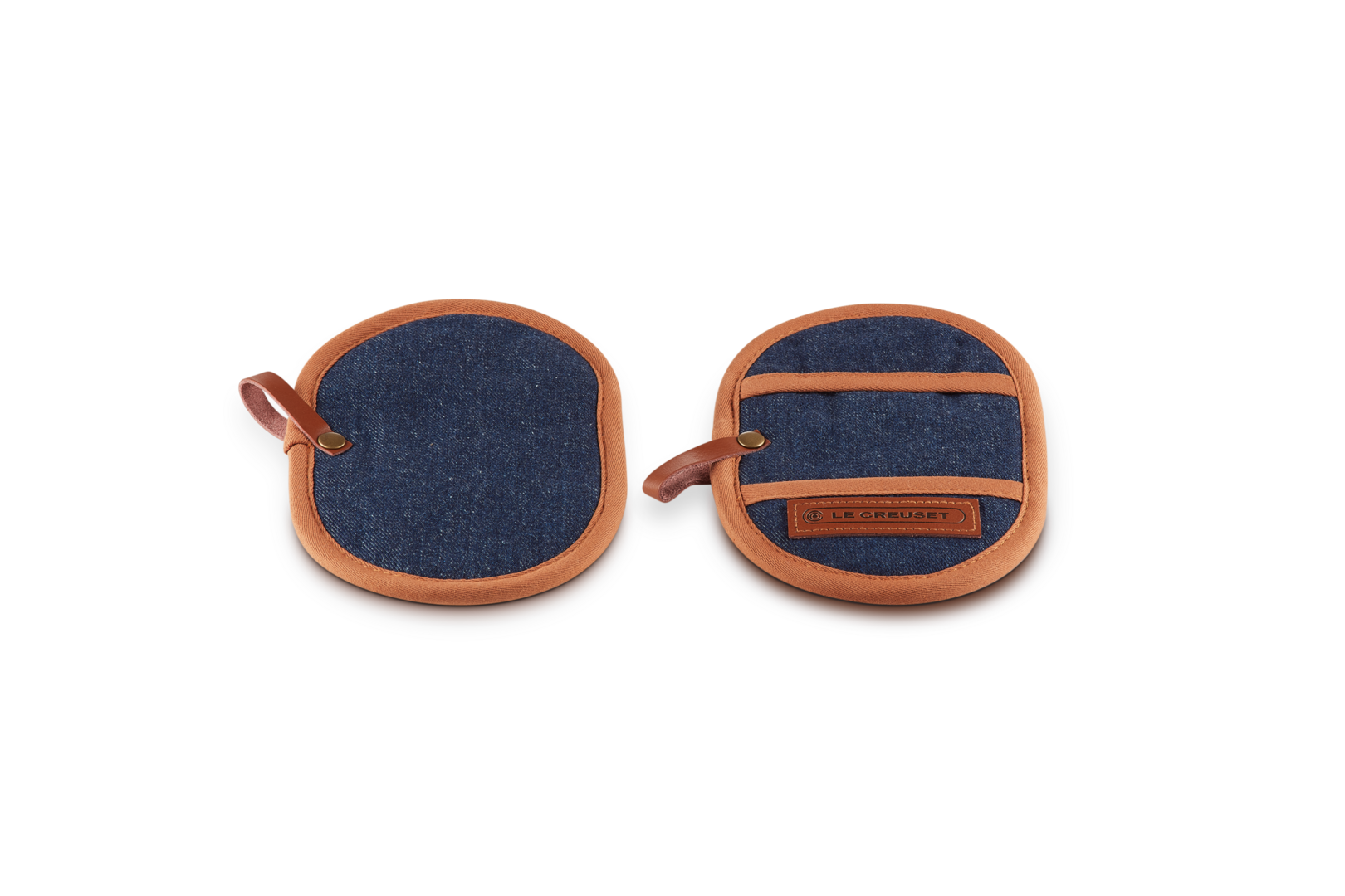 Denim Set of 2 Fingergrip Pot Holder