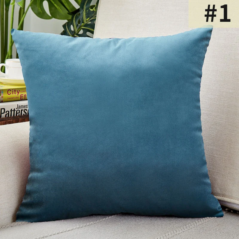 HULIANFU Super Soft Cushion Cover Velvet Pillow Cover For Sofa Living Room Housse De Coussin 30x50cm Decorative Pillows Nordic Decoration - Deanwangkt