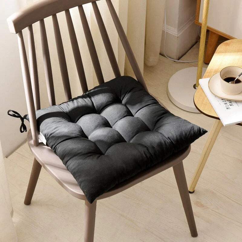 HULIANFU Winter Home Chair Cushion New Outdoor Thick Cushion Pad Office Dining Chair Mattress Pure Sofa Chair Back Pad Comfort Square - Deanwangkt