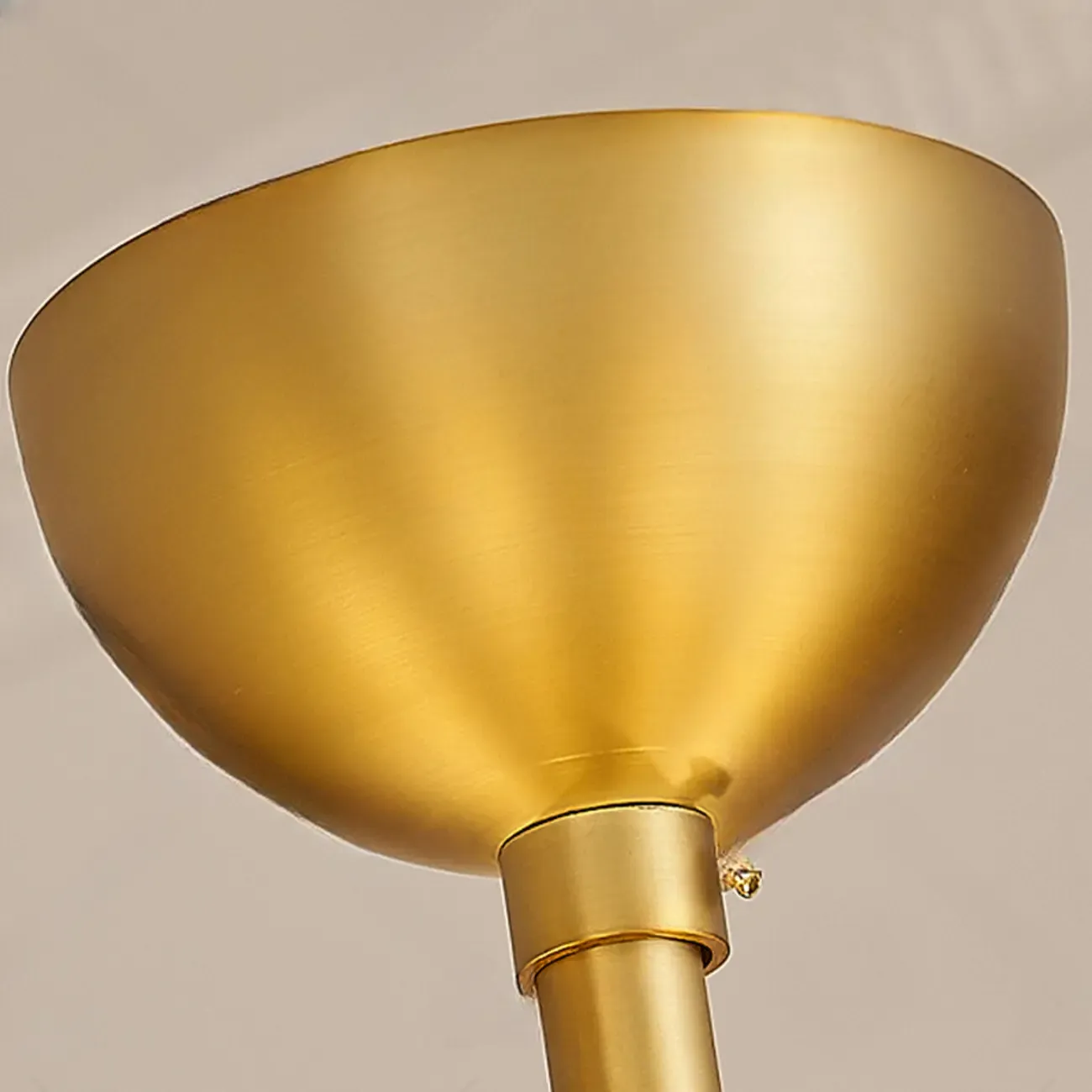 Gold Glass Flower Shaped Modern Linear Chandelier Light