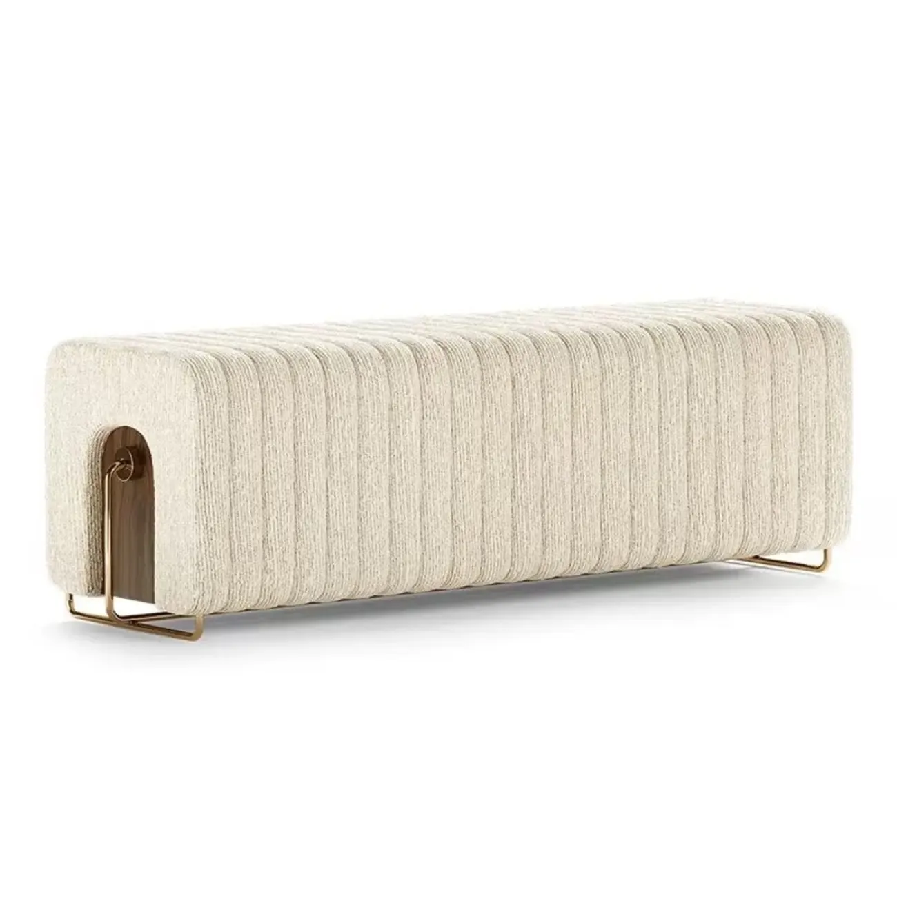 Rectangular Simple Long Upholstered Bedroom Bench