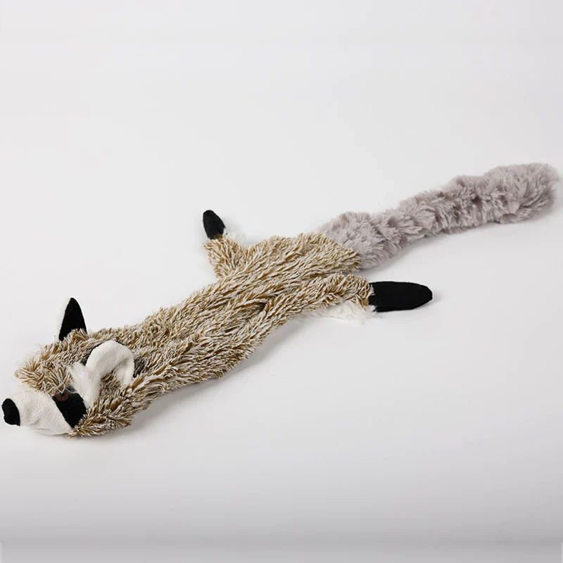 HULIANFU New Cute Plush Toys Squeak Pet Wolf Rabbit Animal Plush Toy Dog Chew Squeaky Whistling Involved Squirrel Dog Toys - Deanwangkt