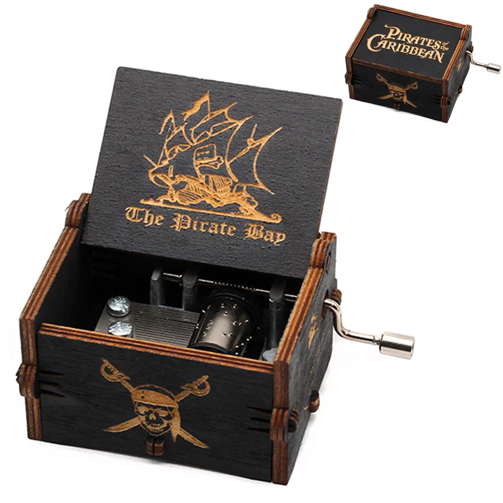 HULIANFU New Attack On Titan Queen Music Box Antique Carved Wooden Hand Cranks Power Game Crossing Rainbow Christmas Birthday Gifts - Deanwangkt