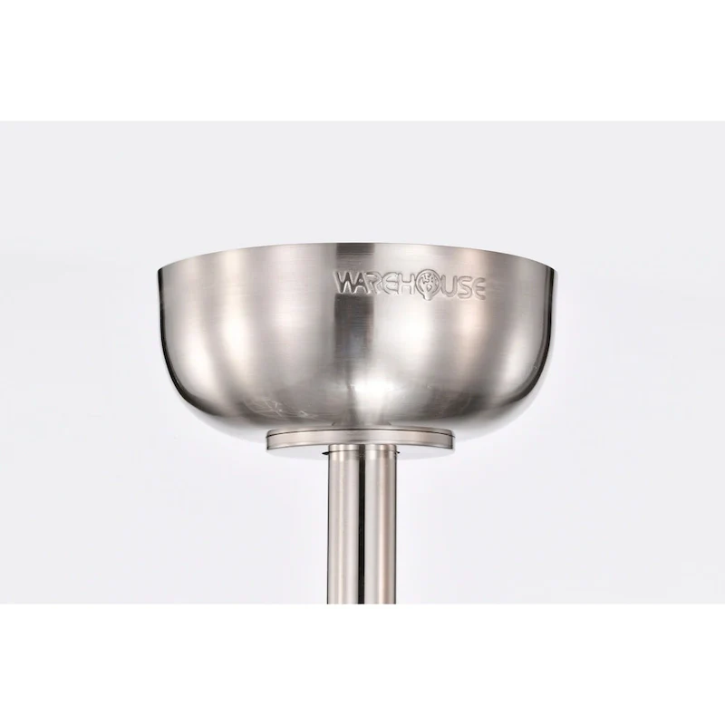 Gio 24 Ince Satin Nickel Finish Glam-Modern Style Crystal Lighted Ceiling Fandelier with Remote