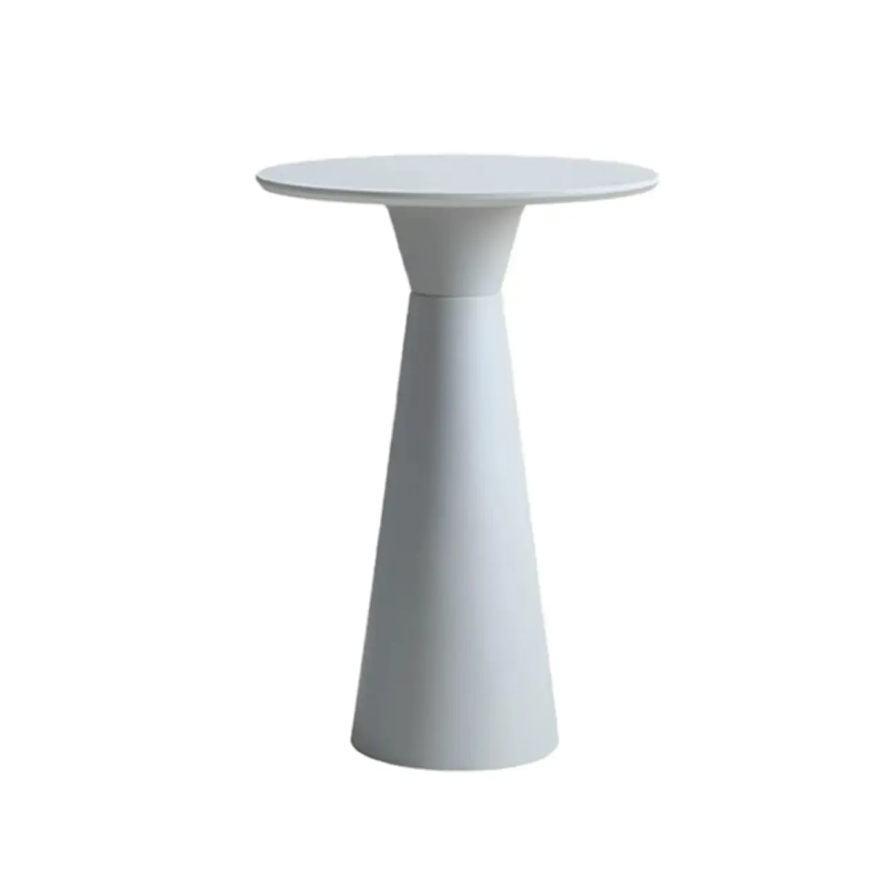 Elegant Pedestal Round White Marble Bar Table