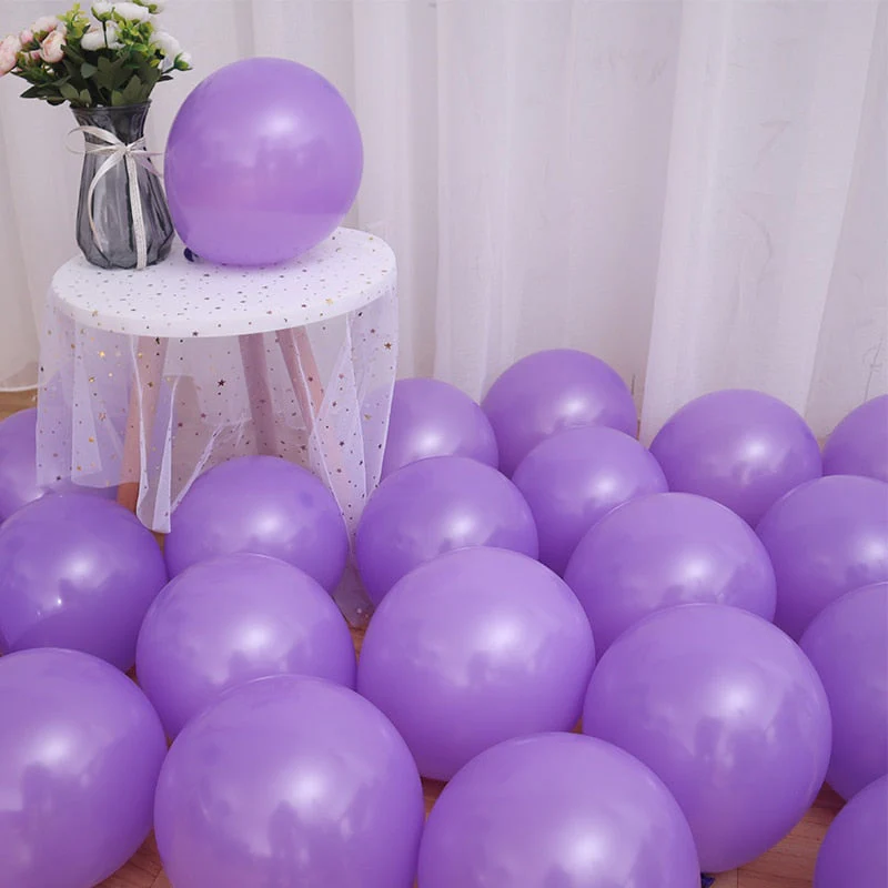 HULIANFU Latex Balloons 10 inch Large Helium Party Balloons for Wedding Birthday Party Supplies Ceremony Decorations 30/50/100 pcs - Deanwangkt